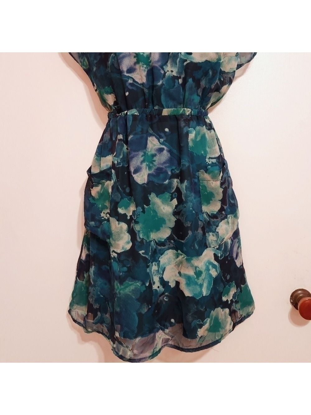 Xhilaration Mini Dress Aqua Medium - Picture 5 of 12
